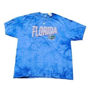 University of Florida Gators College Graphic T-Shirt Size 2XL Tie Die Hanes NEW